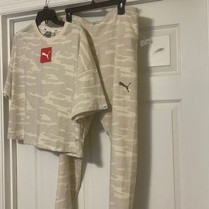 Puma tshirt and legging set